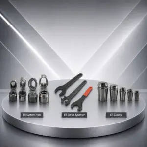 COLLET, NUT, SPANNER, PULL STUD